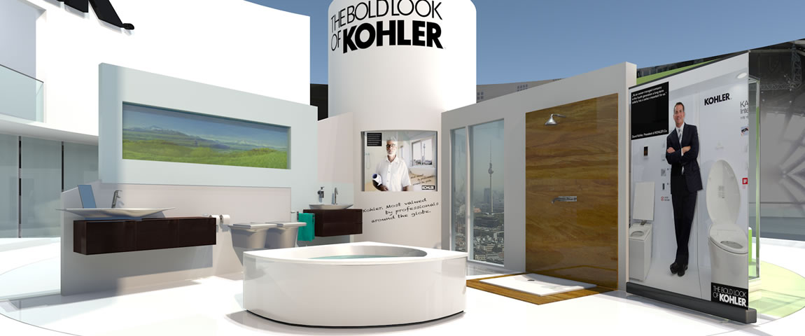 originate · 3D Visualisierung Messestand Kohler