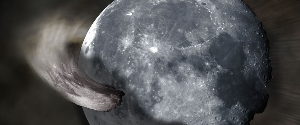 originate · Foto Illustraion Mond Asteroid