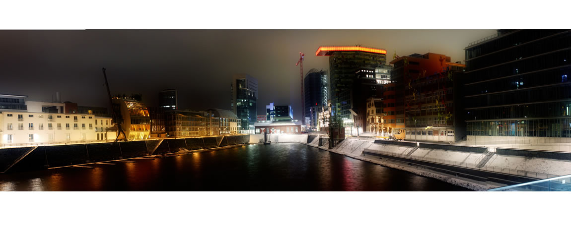 originate · Foto Panorama Rheinhafen Düsseldorf